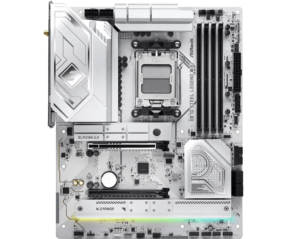ASRock X870 Steel Legend WiFi AMD AM5 Socket Gaming Motherboard | 90 - MXBPJ0 - A0UAYZ - 4710483949340 - Vektra Computers LLC ASRock X870 Steel Legend WiFi AMD AM5 Socket Gaming Motherboard | 90 - MXBPJ0 - A0UAYZ - 4710483949340 - Vektra Computers LLC